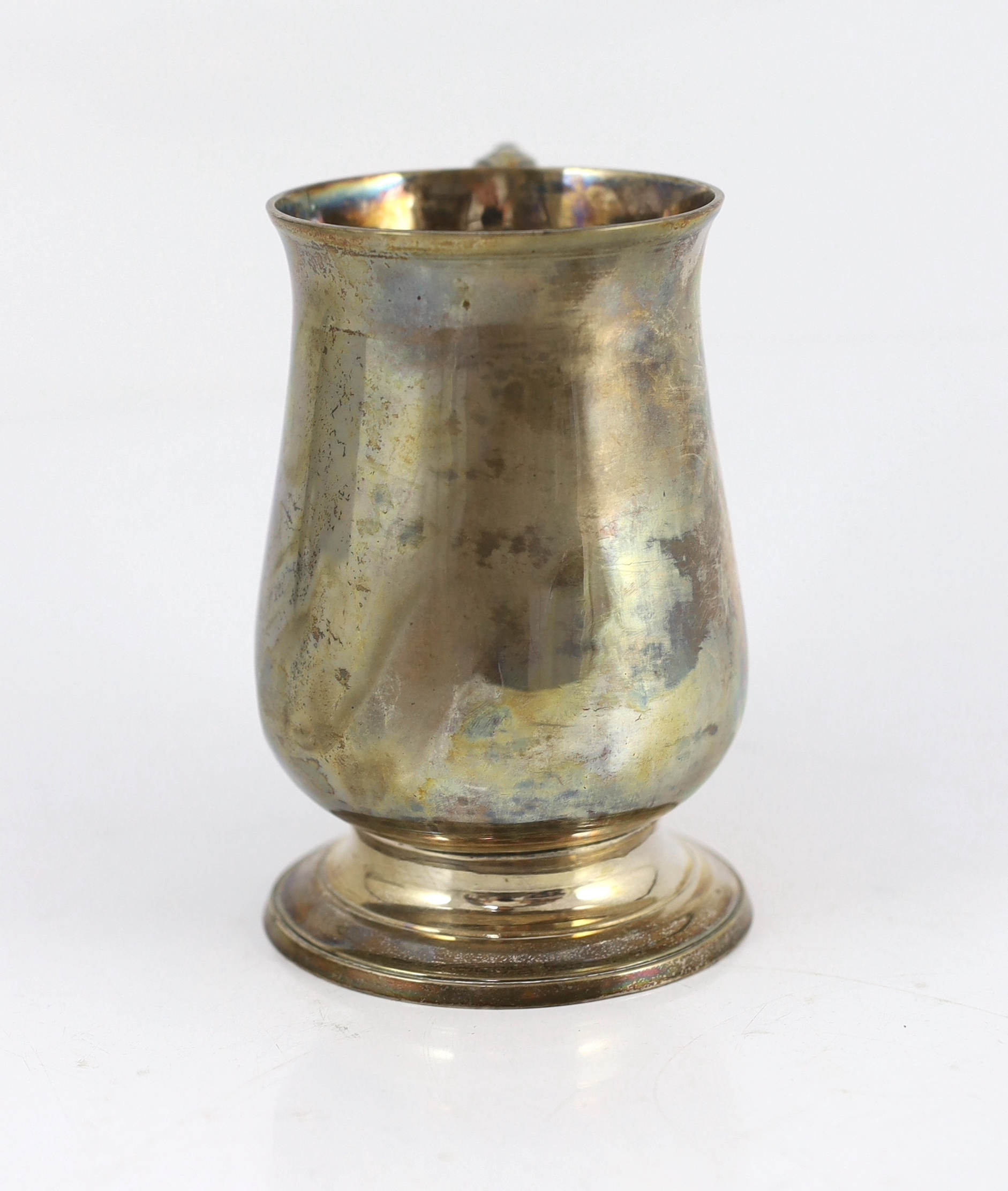 A George III silver baluster pint mug, by Peter & Ann Bateman